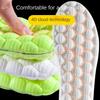 4D Ultra Soft Stepping Sports Insole for Men and Women with Sweat Absorption, Breathability, Shock Absorption, and High Elasticity