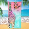 1PC Cute Giraffe Beach Towel for Children friends Gifts Towel Quick-Dry Towel For Bath Yoga Tourism Beach GYM Camping Swimming