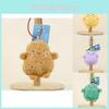 Adorable Plush Farm Monsters Keychains Cute 4-inch Plant Stuffed Bag Charms Soft Pp Cotton