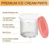 2/4Pcs Ice Cream Pints Cups For NINJA- CREAMI NC300s Series Ice Cream Maker Replacements Storage Jar With Sealing Lids