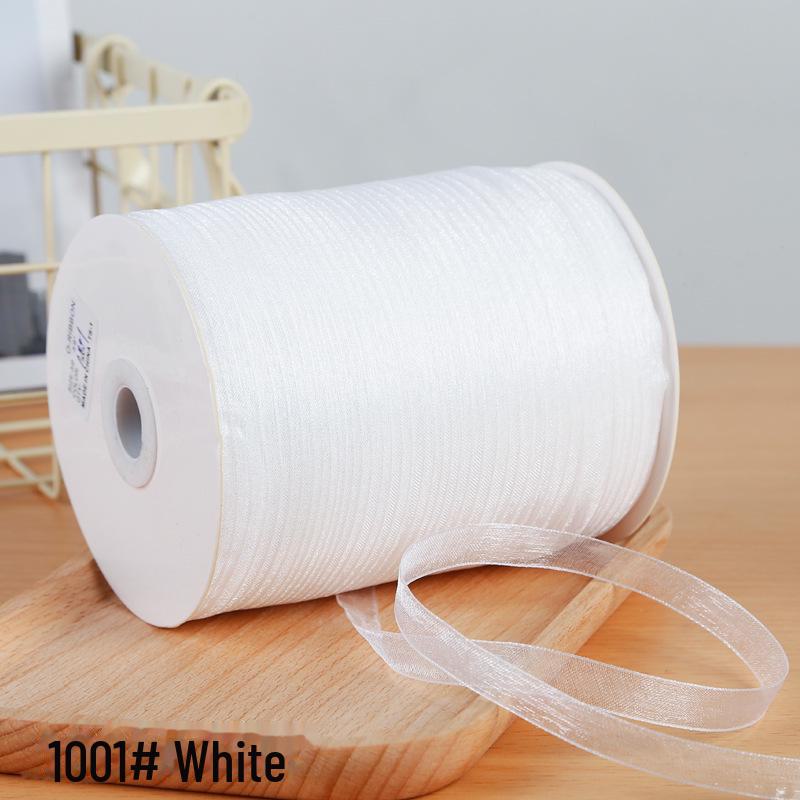 1 см прозрачная снежная пряжа лента для аксессуаров для волос и подарочных пакетов