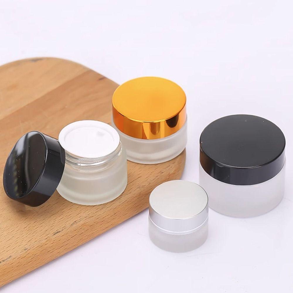 Silver/Gold/Black/White Face Cream Bottles 5-50g Makeup Jar  Cosmetic Container