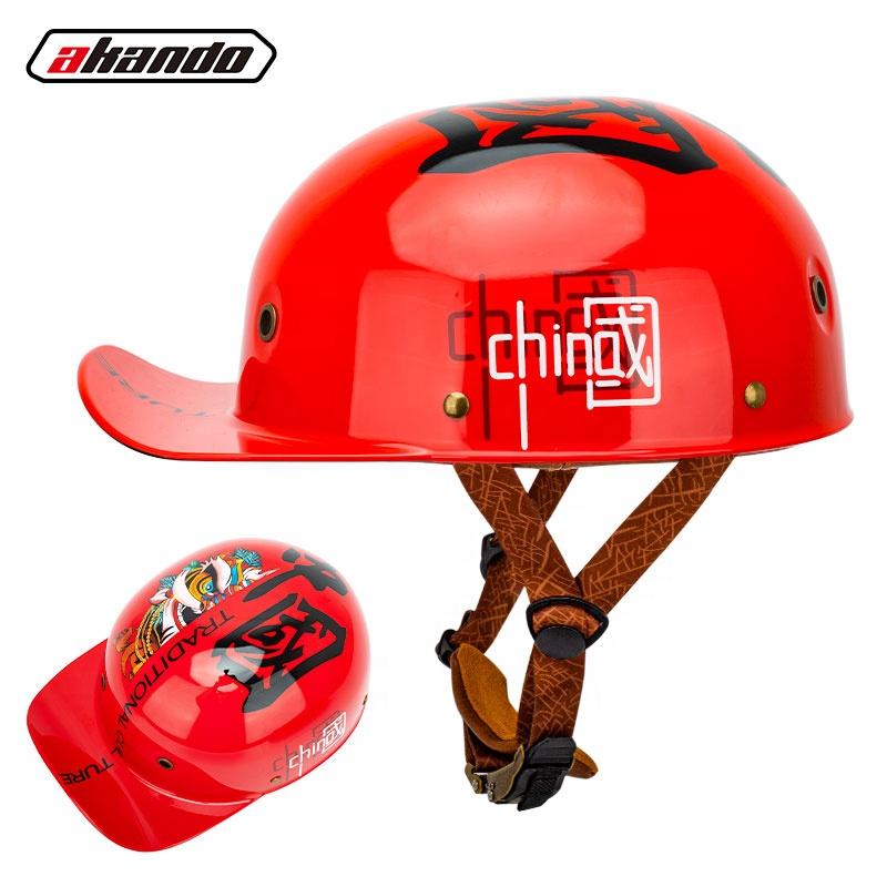New Classic Motorbike Helmet Chinese Style Motorcycle Half Helmet Sport Scooter Baseball Protective Cap Motocross Helmet Cycling