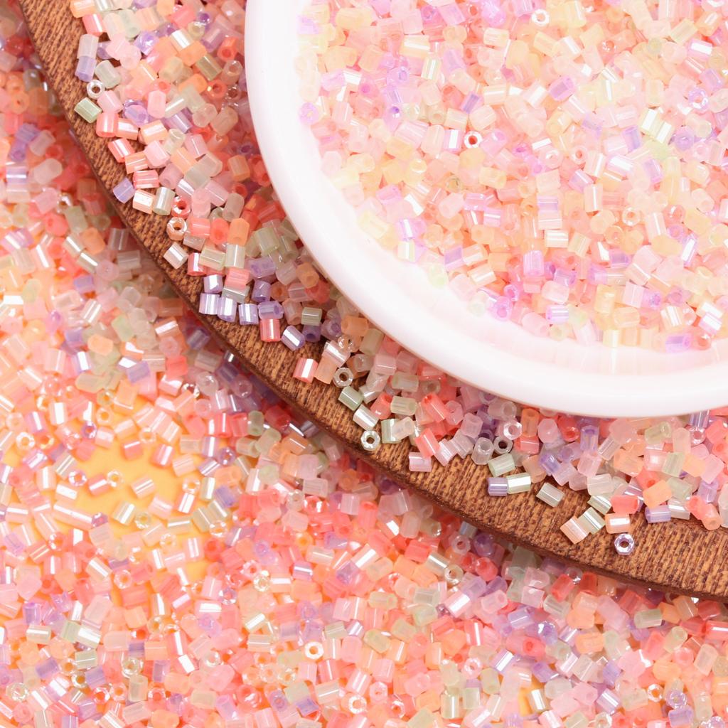 Около 52000 шт. цвет макарон, акриловые ювелирные изделия «сделай сам», аксессуары 2*3 мм, круглые бусины-трубки для изготовления браслетов