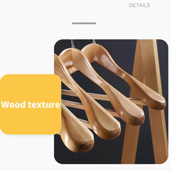 Широкая вешалка Yousheng с прочным крючком, нескользящая, экономящая место конструкция, для аккуратной и гладкой одежды