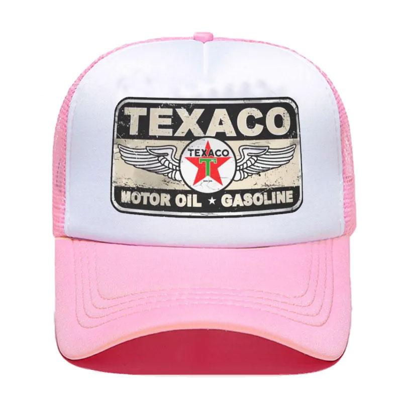 Punk Unisex Vintage Texaco Sign Trucker Hat Adult Adjustable Baseball Cap for Unisex Women 2023 Summer Hip Hop Snapback Caps