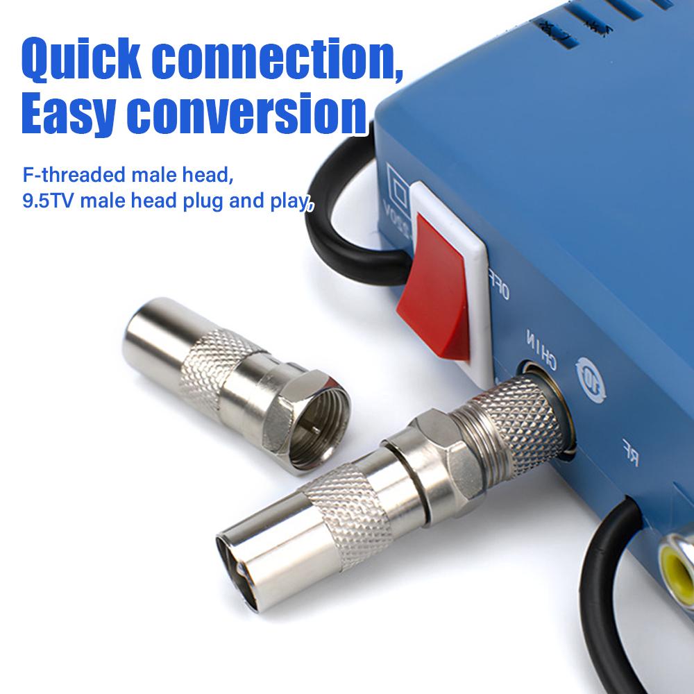 5 шт. F к ТВ Штекер/Гнездо Прямой РЧ Адаптер Разъем Коаксиальный Провод Клемма Никелированный Для Удлинителя ТВ-Антенны