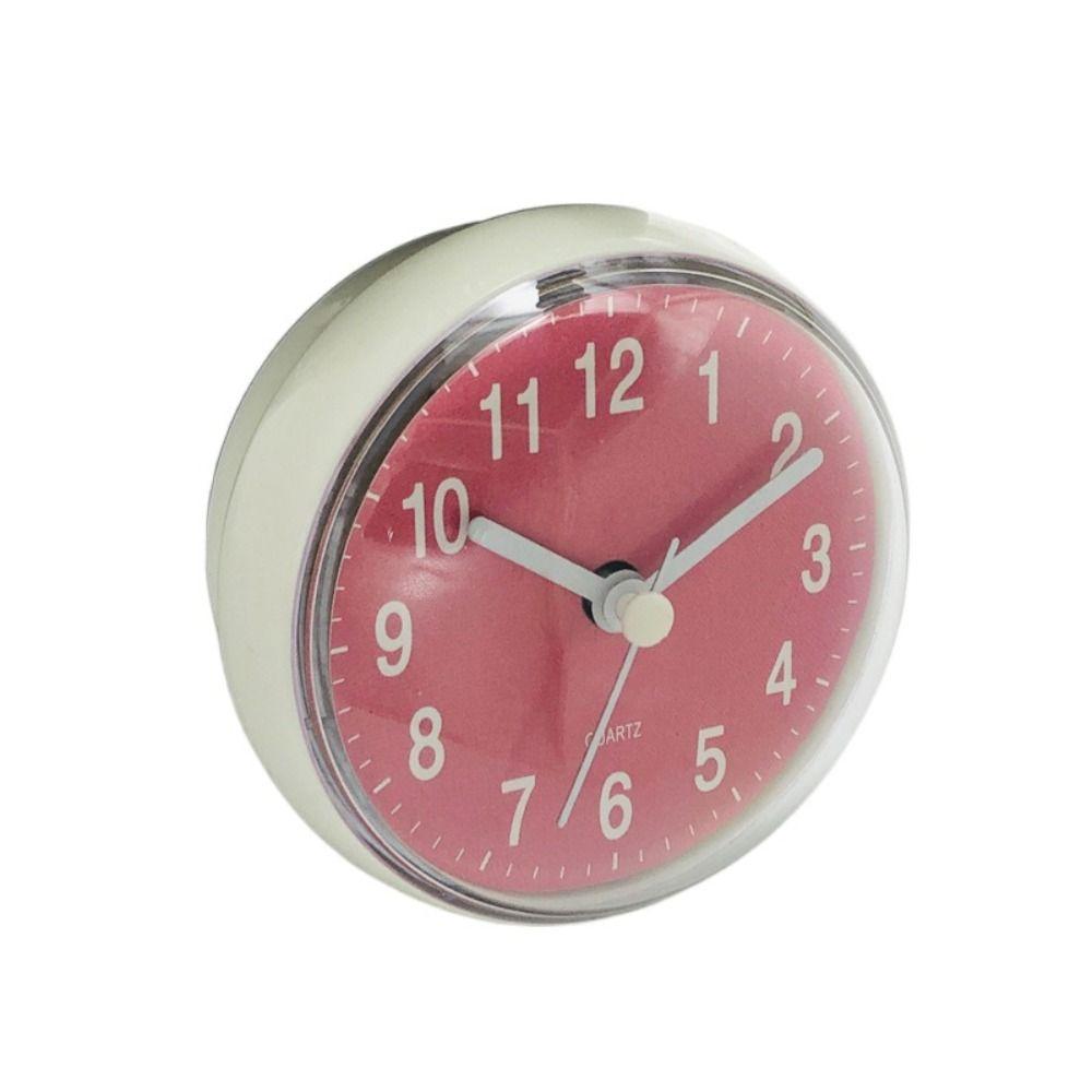 Настенные часы с защитой от запотевания и присоской, мини-настенные часы, минималистичные кварцевые настольные часы для ванной комнаты