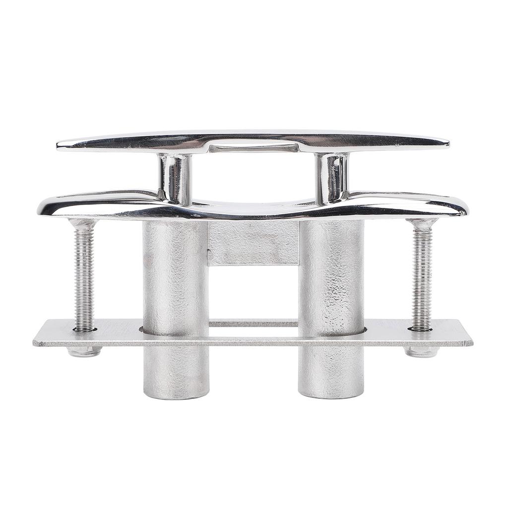 5in Boat Cleat 316 Stainless Steel Pull Up Deck Cleat Retractable Heavy Duty Flush Mount Dock Cleats with Backing Plate