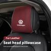 swe3Car Headrest Cover Seat Head Rest Neck Pillow Protector For Volkswagen VW Golf Polo Tiguan Passat Jetta Scirocco Sagitar Touareg
