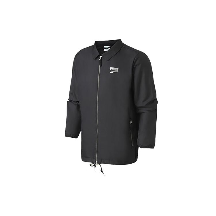 Puma Downtown Casual Sports Collar Jacket Мужские куртки Черный 578306-01