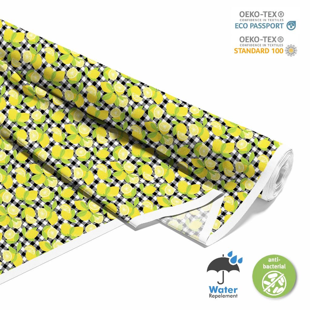 Outdoor Dekostoffe Oxford - Motiv Zitronenfrucht
