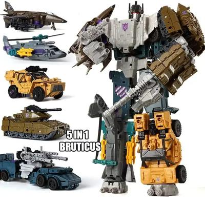 Новые 5in1 Combiners Bruticus G1 Transformation Action Figure Toy Brawl Swindle Onslaught Model Deformation Car Robot KO