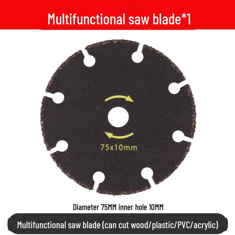Мини-лезвие для угловой шлифовальной машины 3 дюйма - отрезной диск 75 мм для дерева, металла и плитки, внутреннее отверстие 10 мм