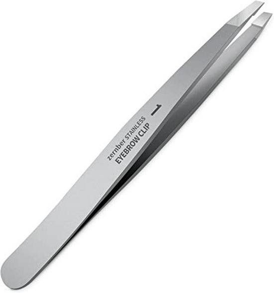 Stainless Steel Precision Eyebrow Tweezers and Beard Shaping Pliers with Frosted Laser Finish