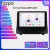 2din Android-авторадио для Ford Fiesta 2009-2017 Автомобильный радиоприемник Мультимедийный видеоплеер GPS-навигация Головное устройство с интеллектуальным экраном Carplay 4G WIFI DSP