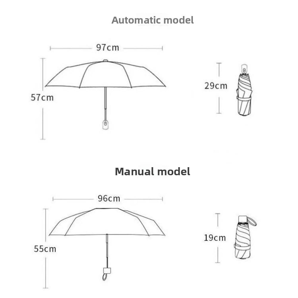 Защита от УФ Бабочка Дождевой Зонт Ветрозащитный Складной Солнцезащитный Зонт Женский