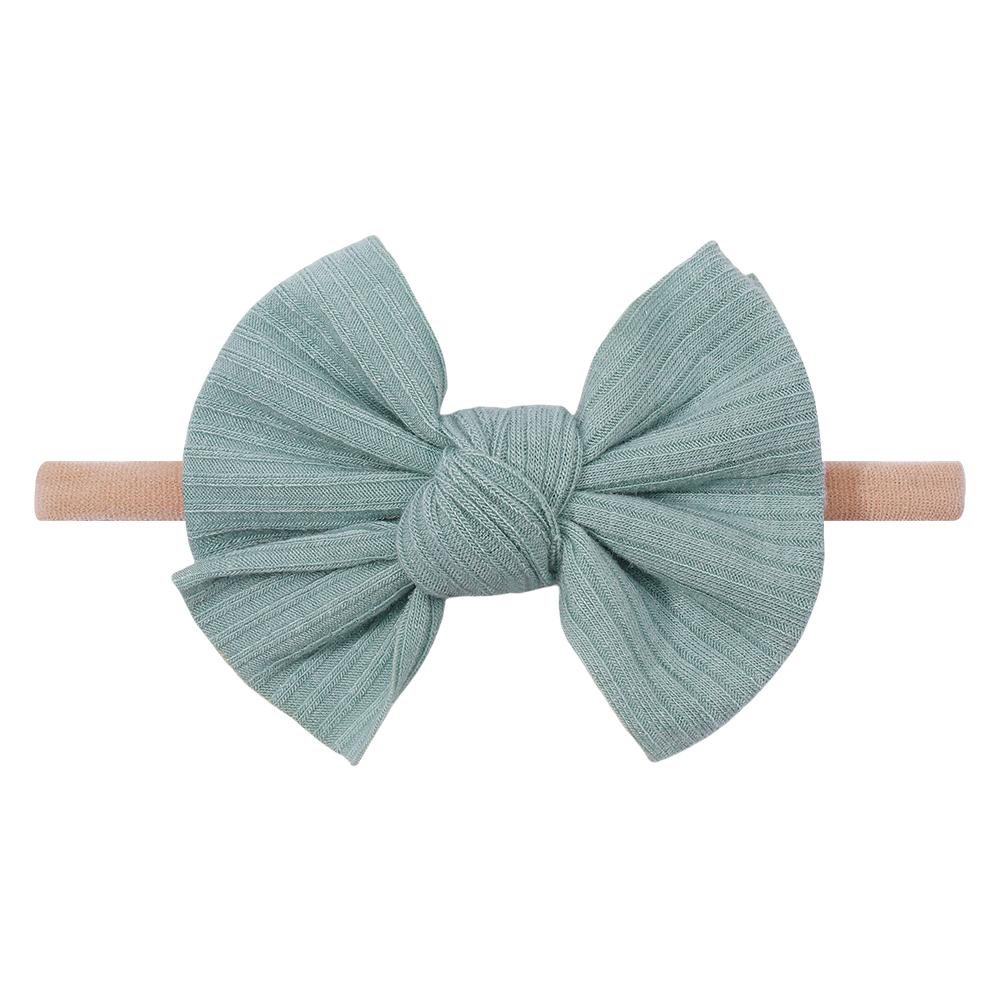 1/2 шт./лот Повязка на голову для новорожденного с бантами, нейлоновая повязка на голову для девочки, эластичные мягкие резинки для волос для детей, детские аксессуары для волос