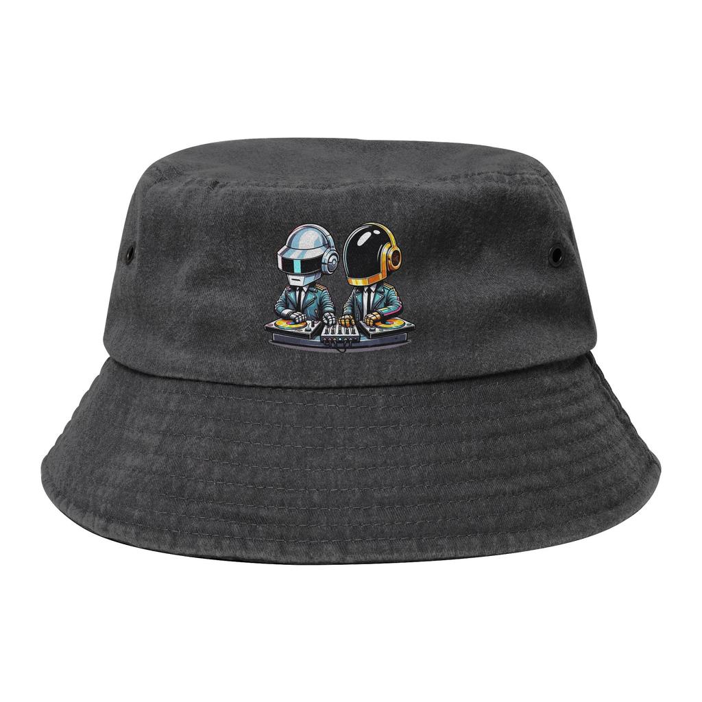 Vocation Getaway Headwear Daft Punk Bucket Hat Trendy Girl Hot Sun Hats Bob Hat Lightweight FisherUnisex Hat Outdoor