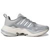 Adidas Maxxcetus Comfortable Trendy Slip-Resistant Wear-Resistant Breathable Low-Top Casual Running Shoes Unisex Sneakers Gray White ID2290