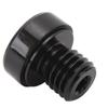 Pool Cue Back Plug Screw Aluminum Alloy Rubber Sleeve Billiard Cue End Plug for Replacement