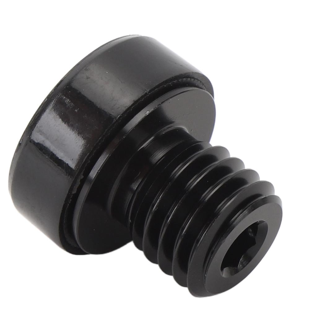 Pool Cue Back Plug Screw Aluminum Alloy Rubber Sleeve Billiard Cue End Plug for Replacement