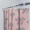 Elegant Pink Shower Curtain With Love Blossoms Decor Cute Bathroom Liner For Girl'S Room Size 72X84 Inches (Large) |