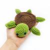 Turtle Coaster Hand Crocheted Cute Turtle Mats Potholder Plate Mat Halloween Party Mug Teacup Pads Knitted Coaster Mat for Home
