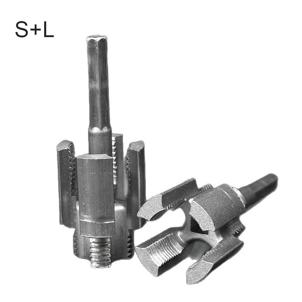 Integrated Internal & External Pipe Threading Tool, DN15 DN20 Pipe Rethreading Upgraded Electric Drill PVC Water Pipe Threader