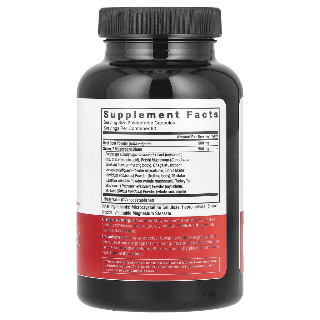 Beet + Mushroom, Veggie Capsules 120