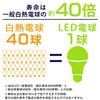 IRIS OHYAMA LED Light Bulb, 26mm Base, E26 T-Shaped, Omnidirectional, 60W Equivalent, Warm White, LDT7L-GW-6V1 (Single Item)