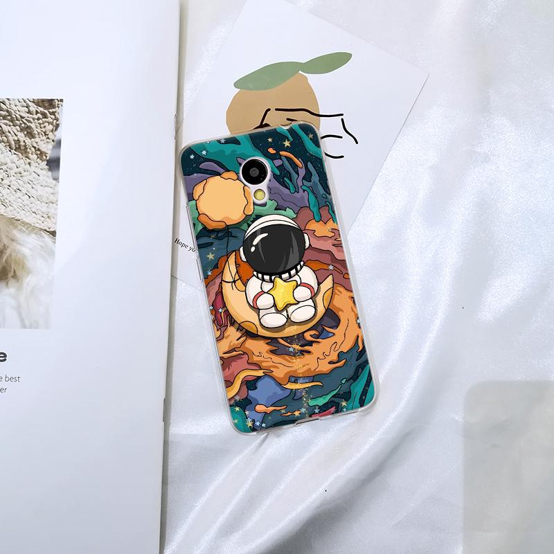 Для Meizu M2 M3 M5 M6 Note чехол силиконовый милый космонавт космический мягкий чехол для Meizu M6 M6S M6T M5 M5C M5S M3 M3S M2 чехол для телефона