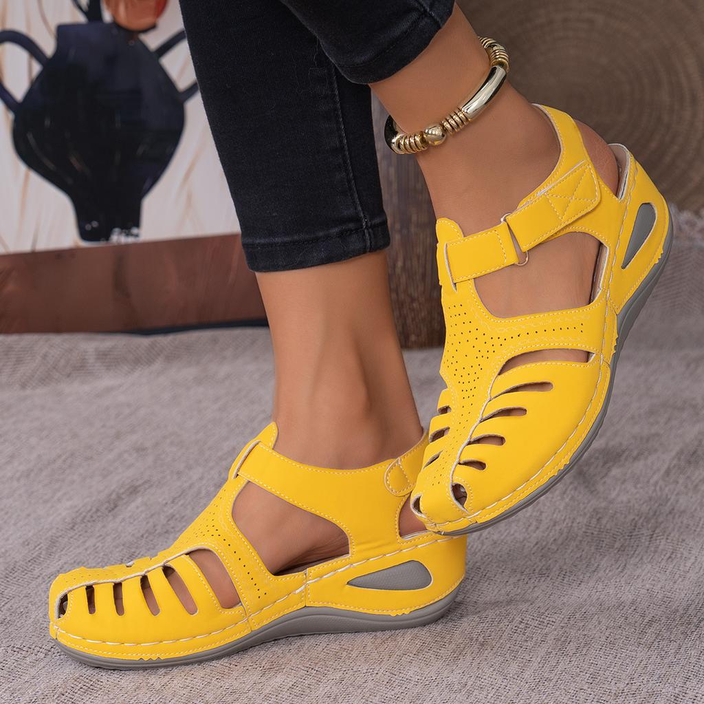 New Women's Peep-Toe Ankle Strap Sandals Summer Block Heel Fashion Shoes