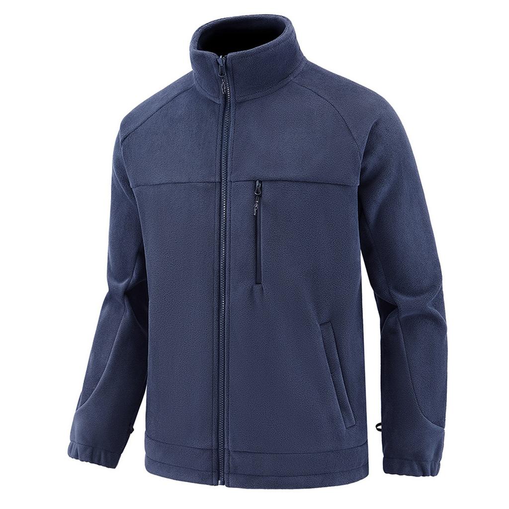 Мужской зимний спортивный кардиган свитер флисовая теплая куртка