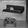 Настенный держатель-подставка для игровой консоли Nintendo Switch 2, кронштейн, подвеска для джойстика/геймпада, стойка для хранения аксессуаров Switch 2