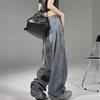 2023 Мужские джинсы High Street American Wide-Leg — модные свободные прямые брюки на осень