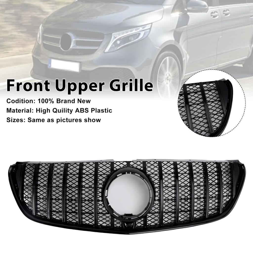 Front Upper Grille Grill Fit Mercedes Benz V Class W447 2014-03.2019