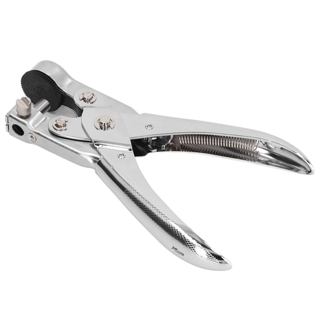 Дырокол из хромированного металла диаметром 0,28 дюйма, экономящий усилия, высокопрочный дырокол для пластика