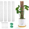 2/4/6Pcs Height Adjustable Water Moss Column Sphagnum Plants Plastic Moss Pole Indoor Plants Reusable Plant Support