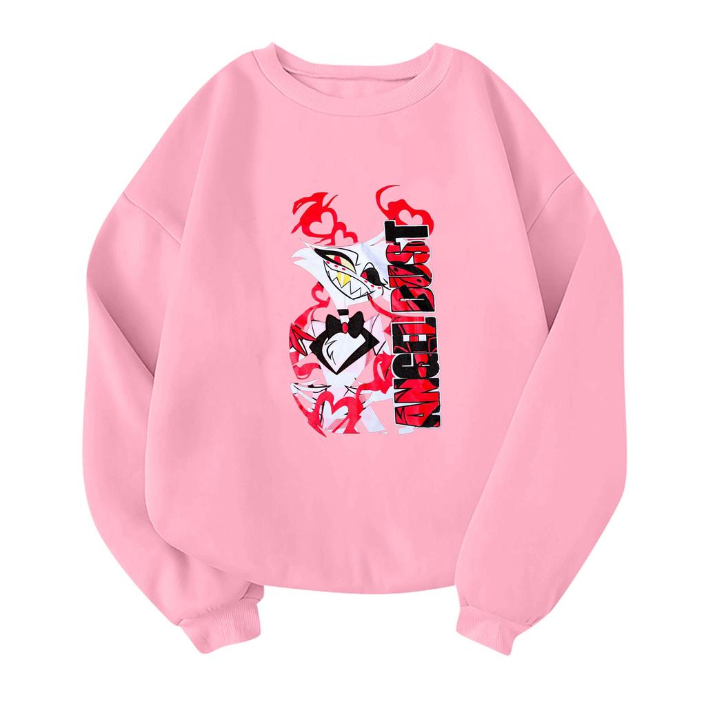 Children's Fashionable Lightweight Long-sleeved Round Neck Pullover With Pockets Printed Pullover