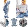 Cute Shark Blanket Plaid Women Pajamas Sleeping Bag Fabric Robe Shark Blanket Plaid Gown Adult Homewear Nightgown Comfy Bathrobe