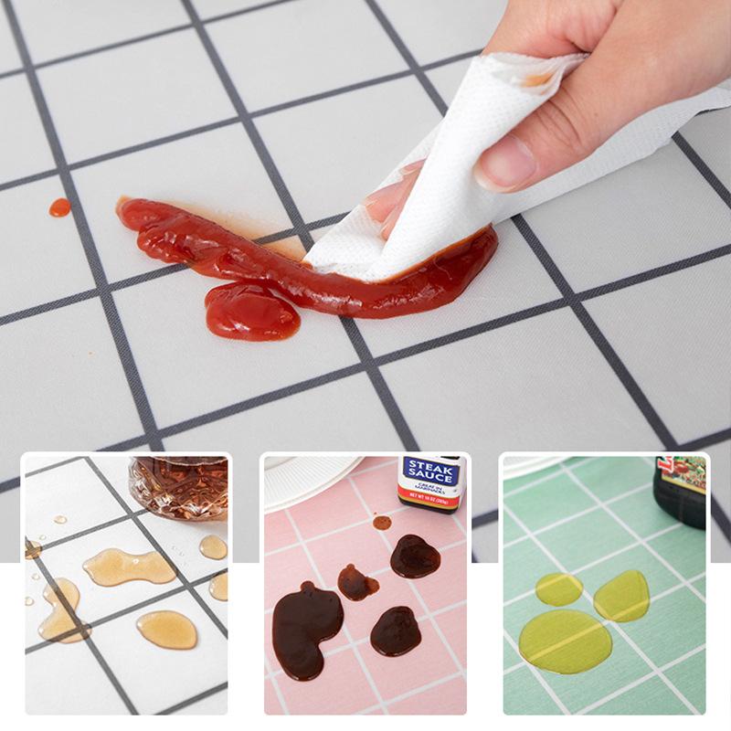 Круглая скатерть из хлопка и льна с принтом в клетку, водонепроницаемая, маслостойкая, термостойкая, скатерть для кофейного, кухонного, обеденного стола