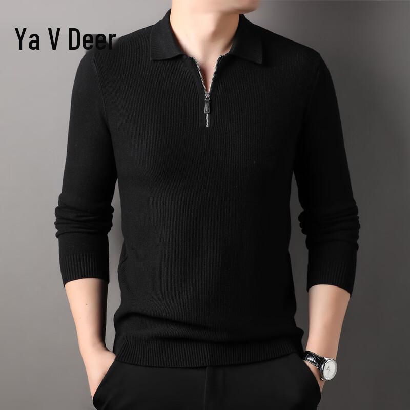 Yalu Men's Half-Zip Knit Sweater