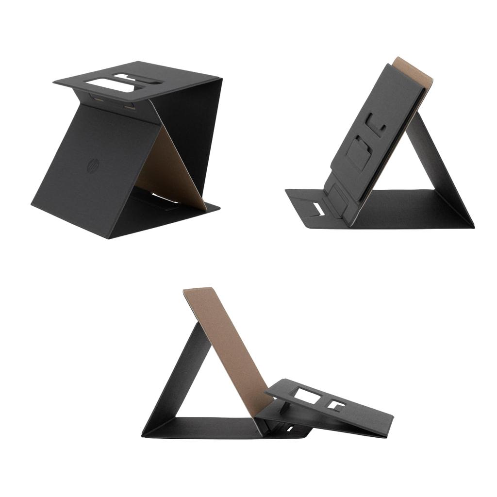 HP Convertible Laptop Stand with Adjustable Angle 3 Fits PCs Up To Reduces Neck and Easy Portability & Height, Modes, 16-inch Tablets, Strain,