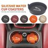 Car Silicone Coaster Water Cup Mat Console Drink Pad Accessories For Jaguar XF XJ XFR XKR S-Type F-Type X-Type F-Pace I-Pace E-P HH44