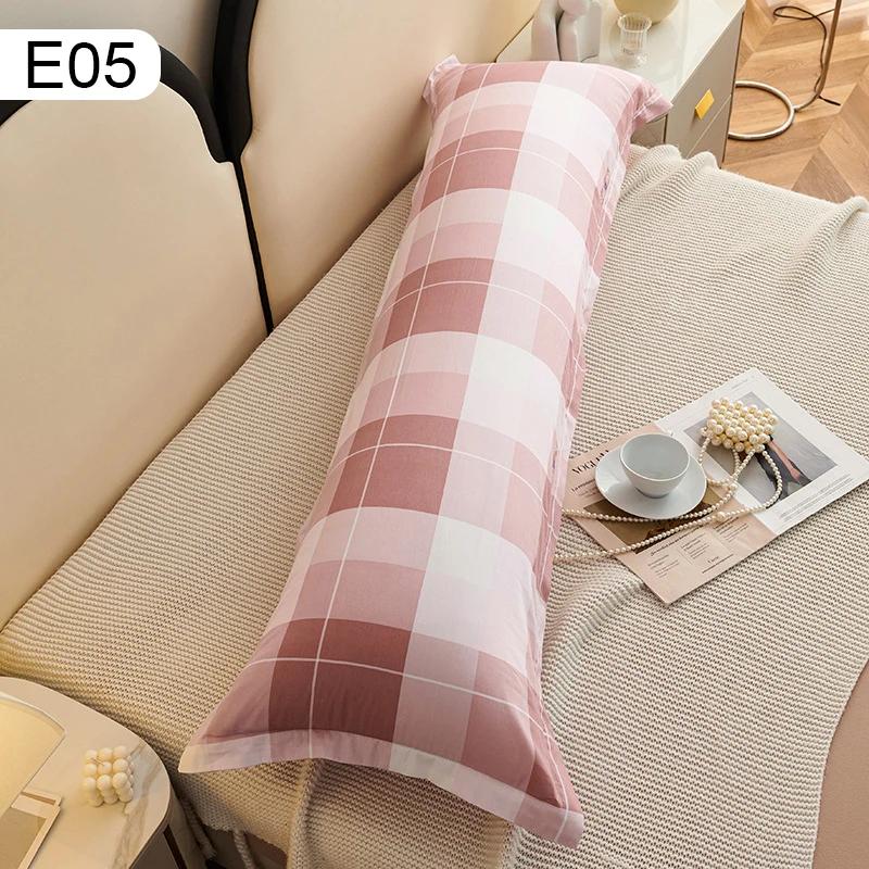 48X120/150Cm Lover Body Pillowcase Cover Flower Print Soft Cushion Double Long Pillowcase for Beddroom Couch Decorative Home New