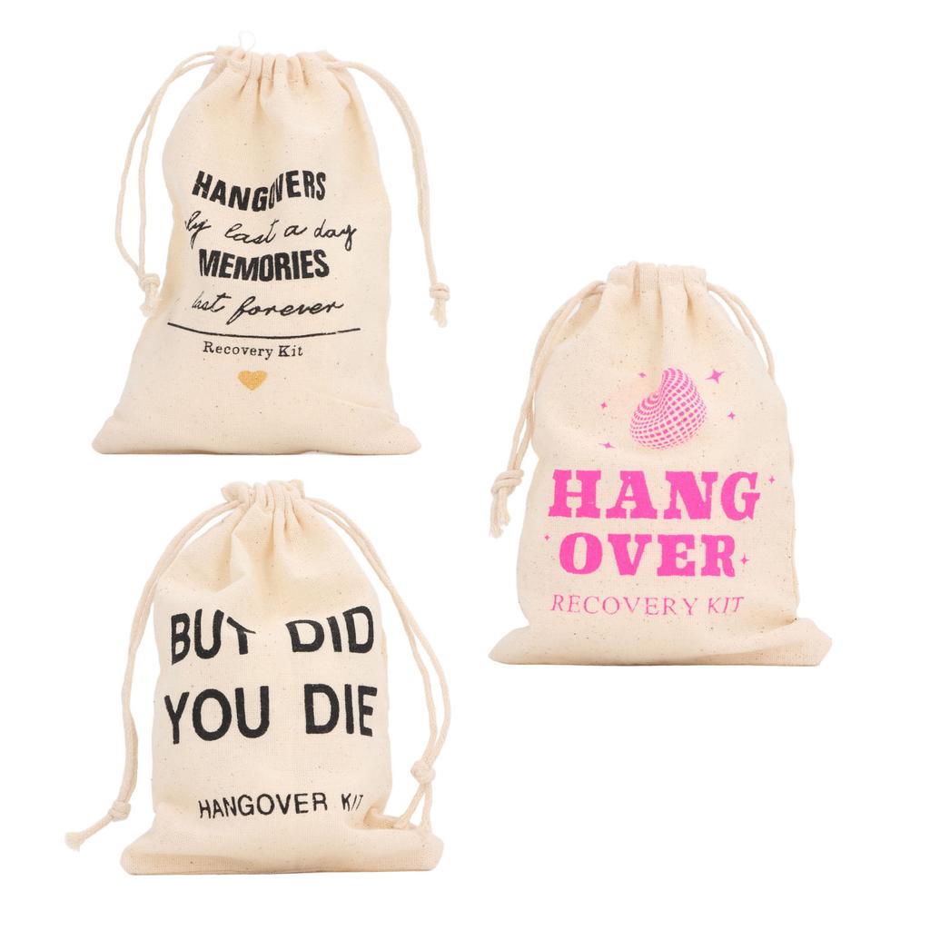 6pcs Bachelor Party Gift Bags with Drawstring Linen Party Favors Bachelor Bridal Shower Pouches for