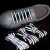 1 Pair Reflective Shoelaces Luminous Shoelaces Laser Sequin Weave Bracelet Sneakers Shoe Laces Adult Children Shoe Strings