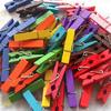 50Pcs Mini Natural Wooden Clothes Photo Paper Peg Clothespin Craft Clips