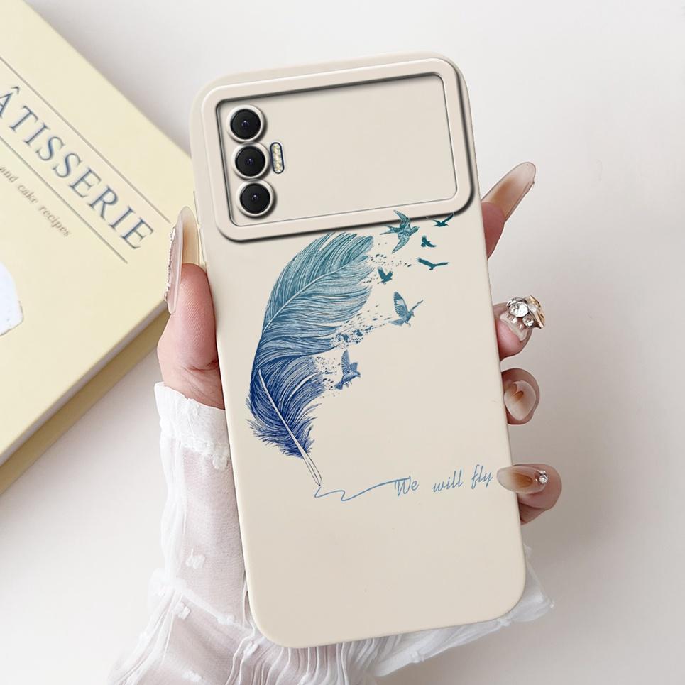 Чехол для Tecno Spark 8P Жидкий силикон Rabti Роскошный мягкий Funda Чехлы для Spark8P 8 P KG7H Чехол Защитная крышка для камеры